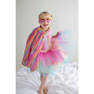 Super Duper Tutu, Cape & Mask Pink/Gold