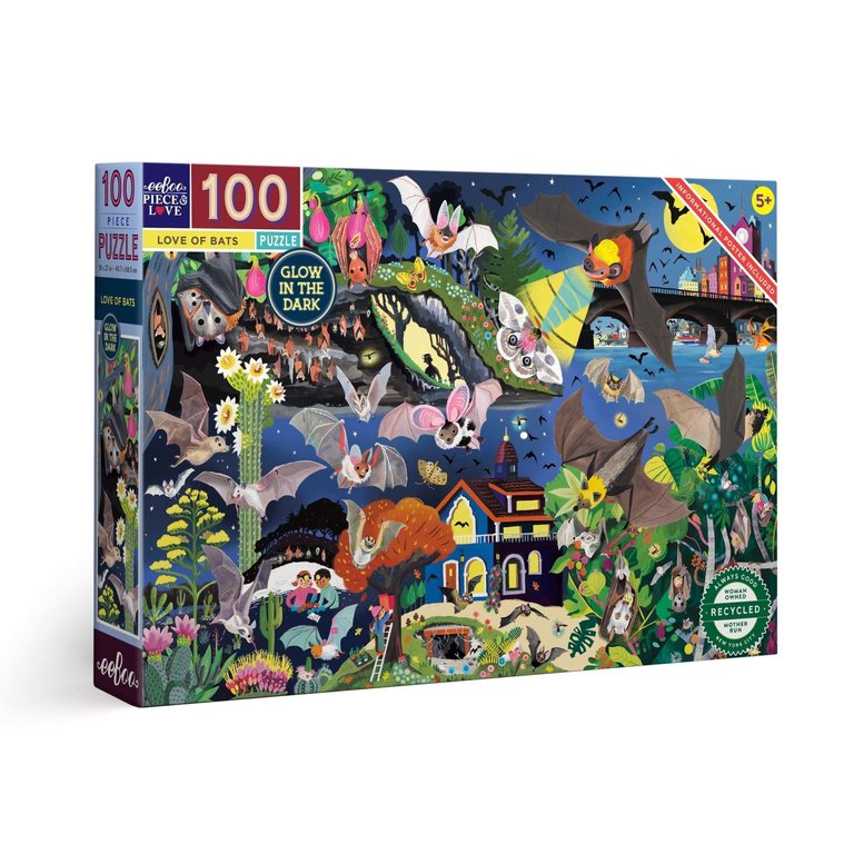 eeBoo Eeboo Love of Bats 100pc Jigsaw Puzzle