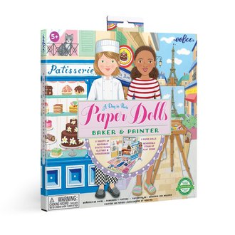 eeBoo Paper Dolls: Baker & Painter