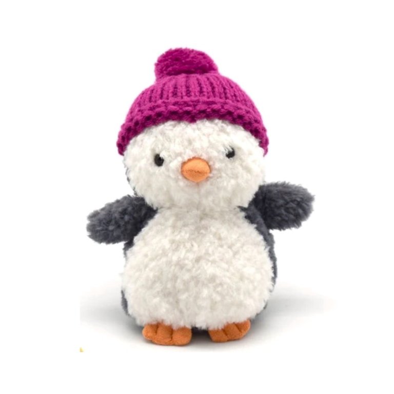 Jellycat Wee Winter Penguin Magenta Beanie