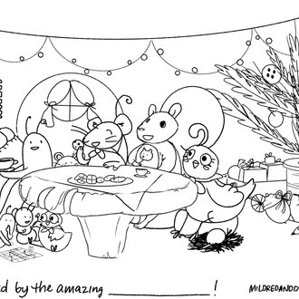 Holiday 2022 Coloring Page Holiday 2022 Coloring Page