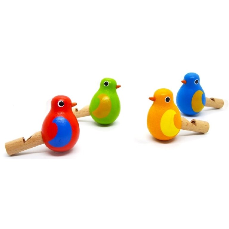 Wooden Itty BItty Bird Whistle Single Assorted
