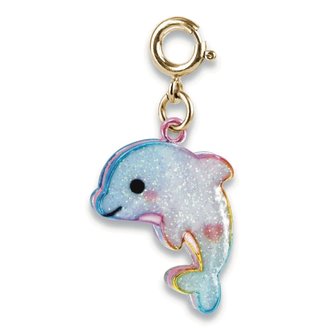 Gold Glitter Dolphin Charm Gold Glitter Dolphin Charm
