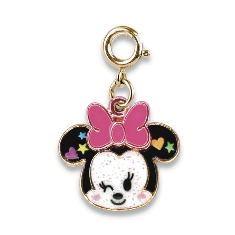 Gold Glitter Minnie Charm