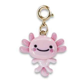 Gold Swivel Axolotl Charm