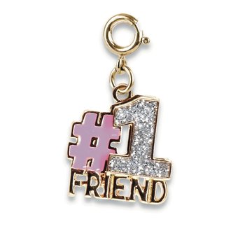 Gold Glitter #1 Friend Charm Gold Glitter #1 Friend Charm