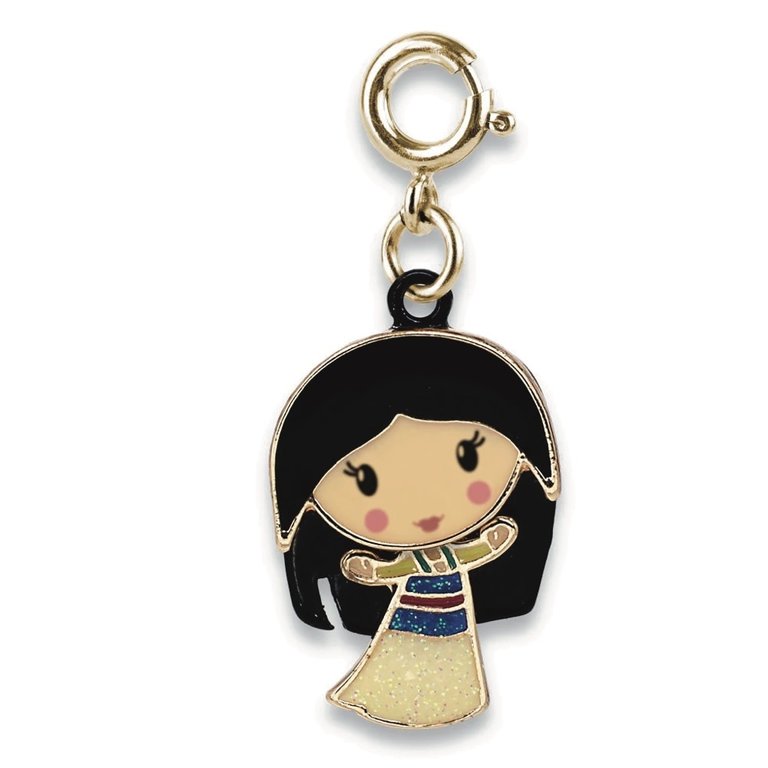 Gold Swivel Mulan Charm