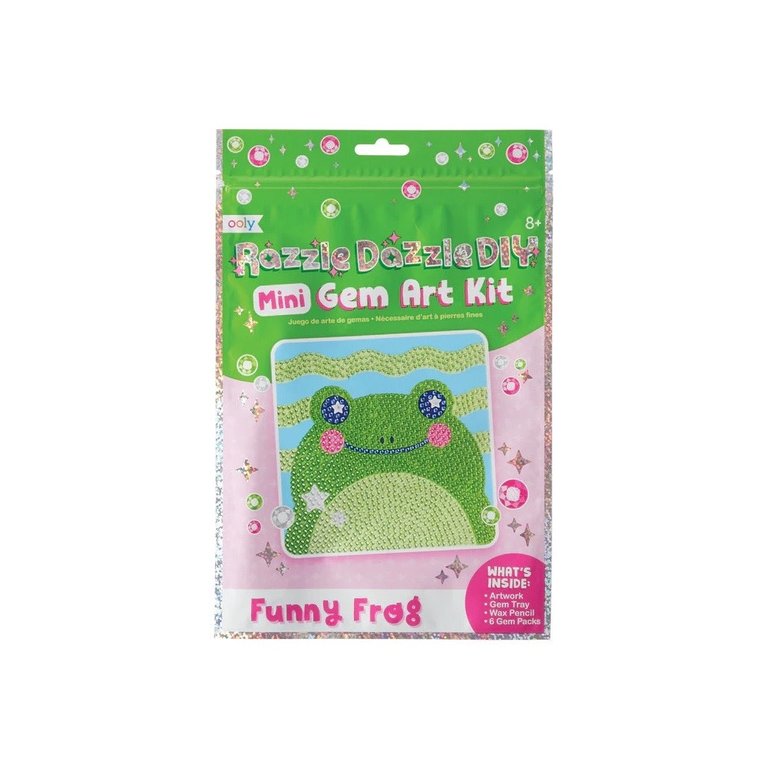 Ooly Razzle Dazzle Kit Mini Gem Art - Funny Frog