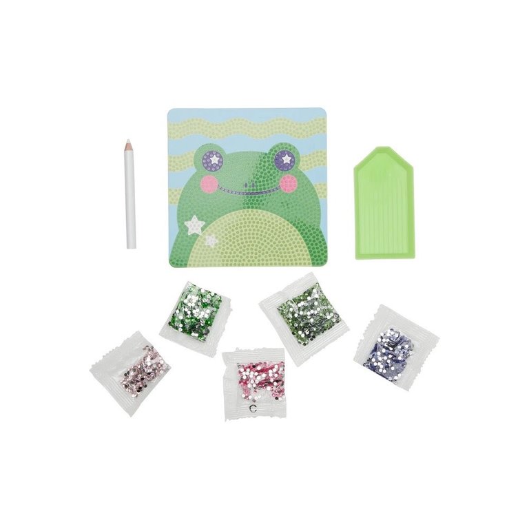 Ooly Razzle Dazzle Kit Mini Gem Art - Funny Frog