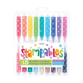 Ooly Stampables 18 Double-Ended Stamp Markers