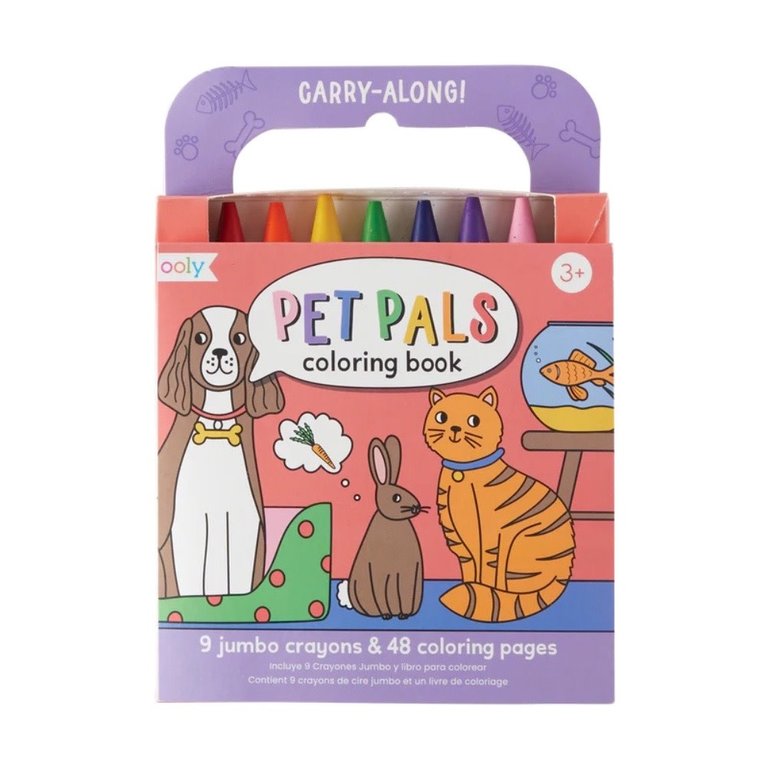 Ooly Pet Pals Coloring Book & Crayons