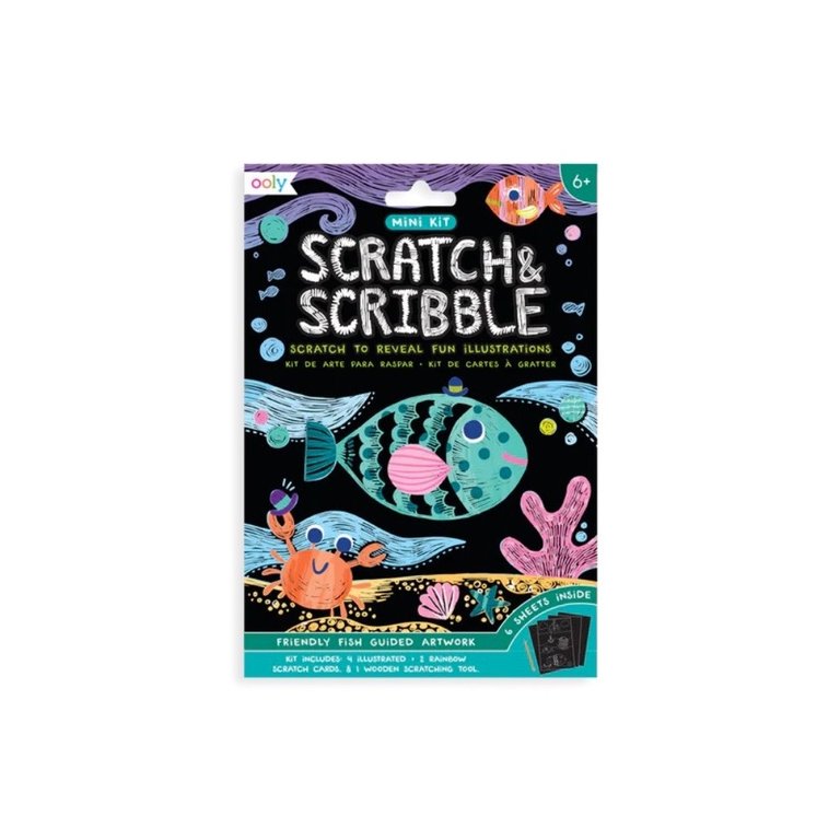 Ooly Mini Scratch & Scribble Friendly Fish