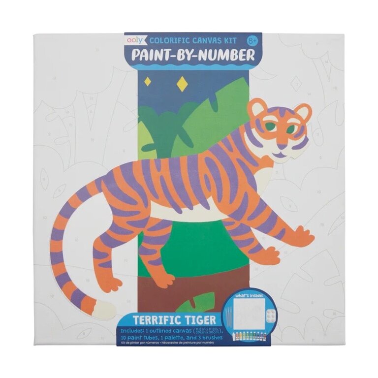 Ooly Colorific Canvas Terrific Tiger Paint by Number