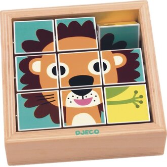 Djeco Wooden Flip Puzzle Tournanimo