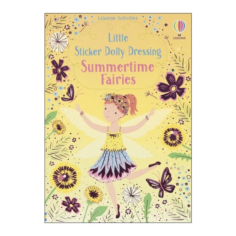 Usborne Books Little Sticker Dolly Dressing Summertime Fairies