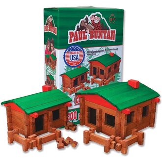 Paul Bunyan 200 pc Log Cabin Building Set