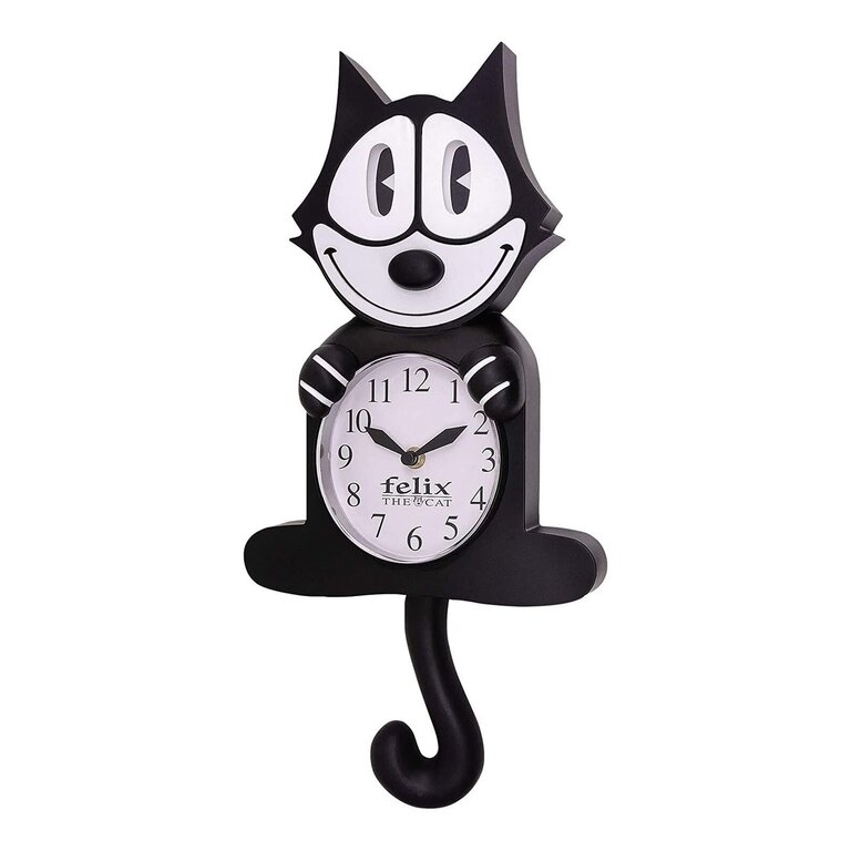 Felix the Cat Clock Black