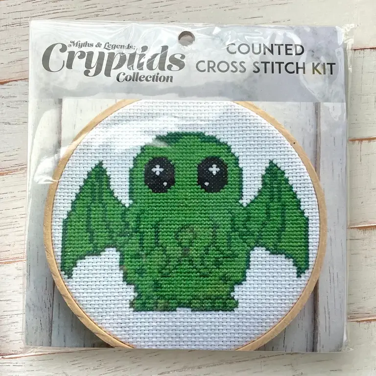 Cute Cthulhu Counted Cross Stitch DIY Kit
