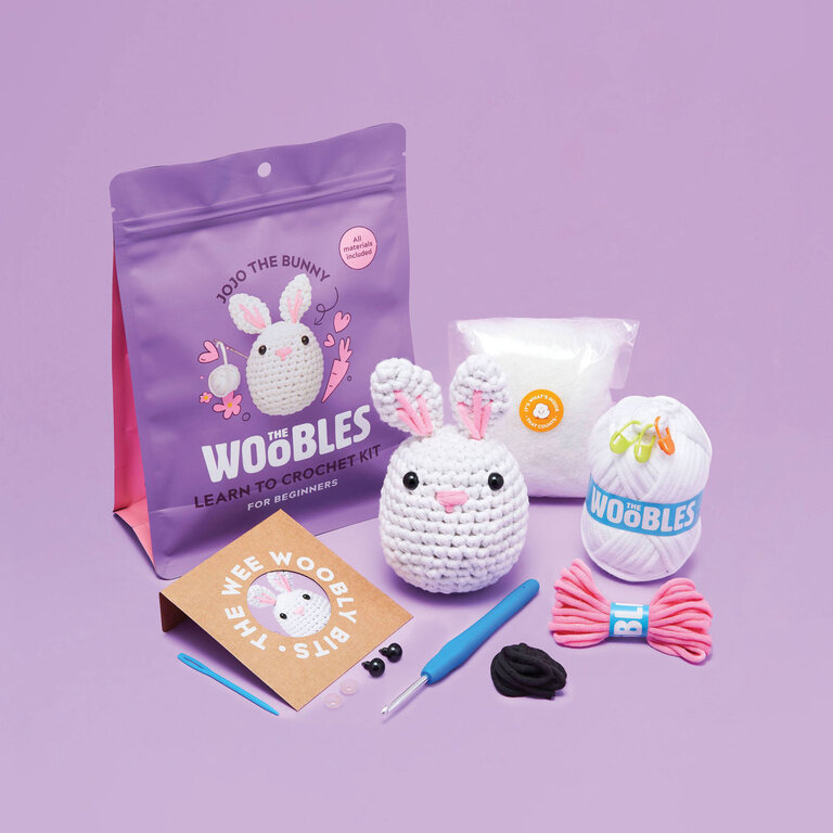 The Woobles Jojo the Bunny Beginner Crochet Kit