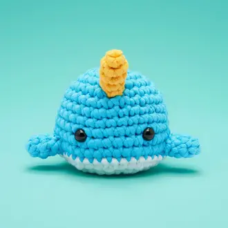 The Woobles Bjorn the Narwhal Crochet Kit