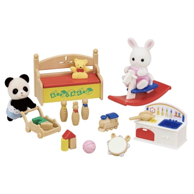 Sylvanian Families/Calico Critters Baby Sea Friends Milk Rabbit  Baby&Whale Boat
