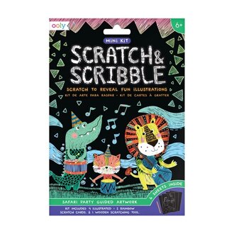Ooly Mini Scratch & Scribble Safari Party