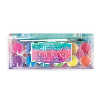 Ooly Chroma Blends Pearlescent Watercolor Set