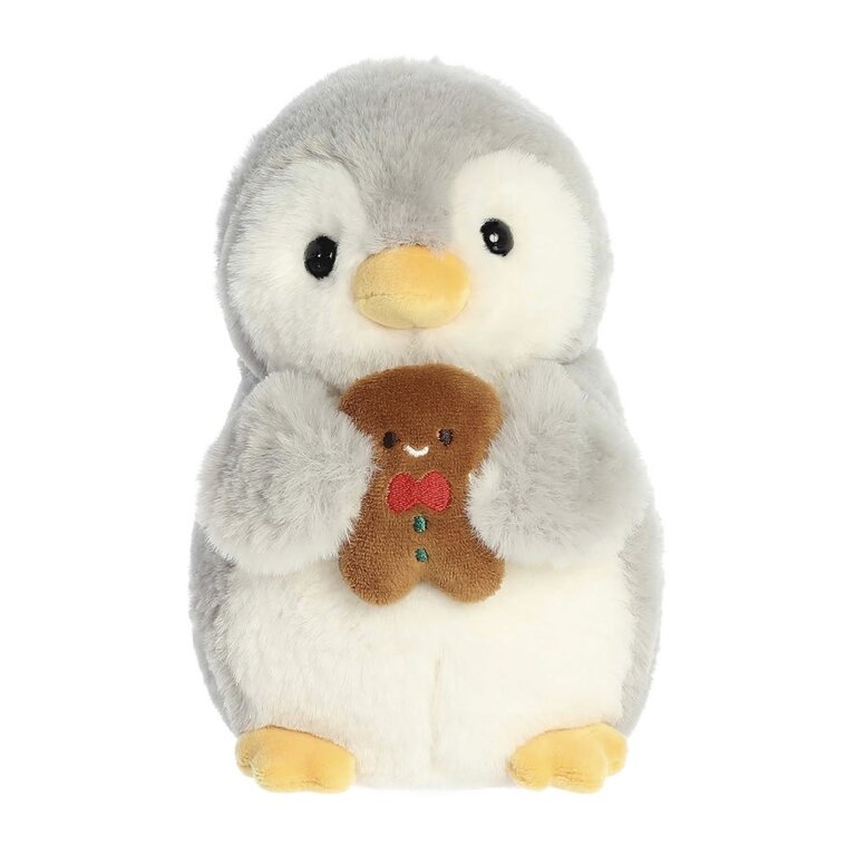 Aurora PomPom Penguin with Gingerbread Man