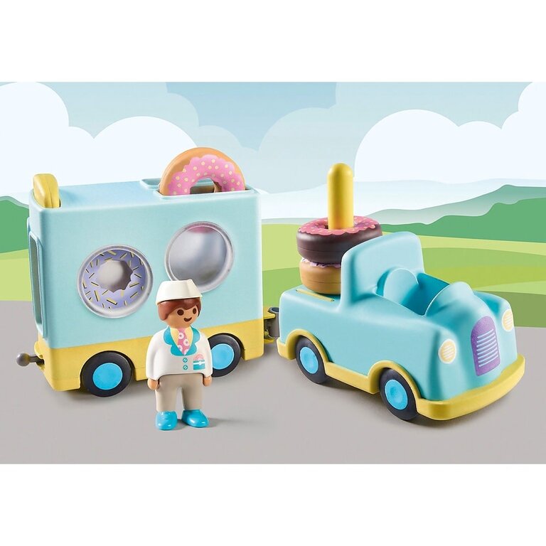 Playmobil Playmobil 123 Crazy Donut Truck with Stacking and Sorting Feature 71325
