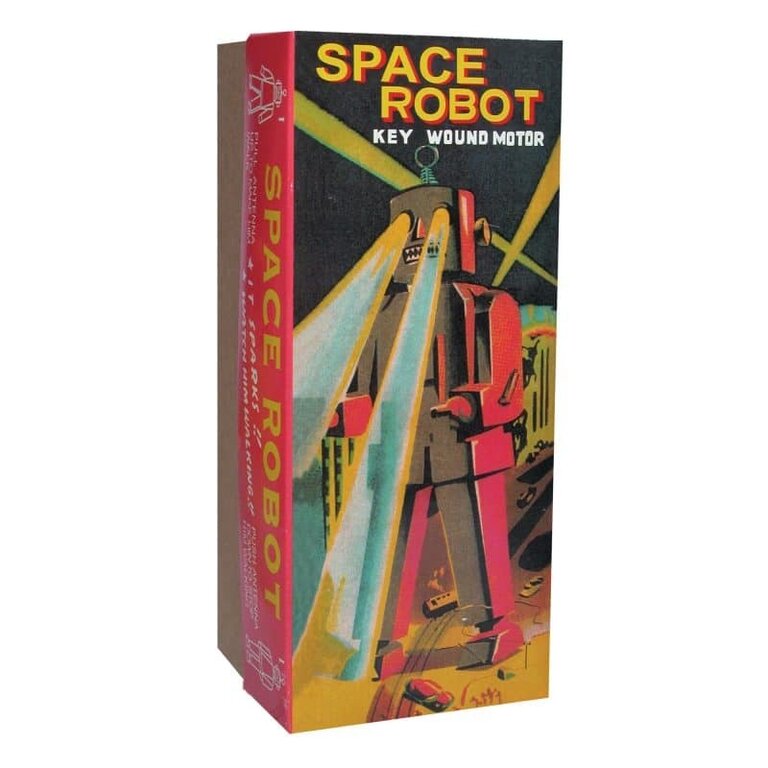 Space Robot Large Tin Wind Up