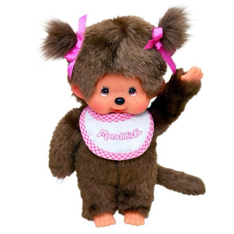 Sekiguchi Monchhichi Classic Girl Pink Pigtails