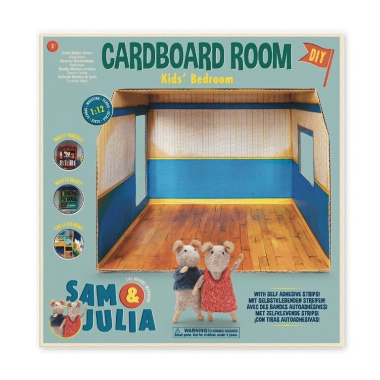Sam & Julia Kids' Bedroom Cardboard Room