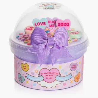 Kawaii Slime Company Conversation Heart Fluff Slime