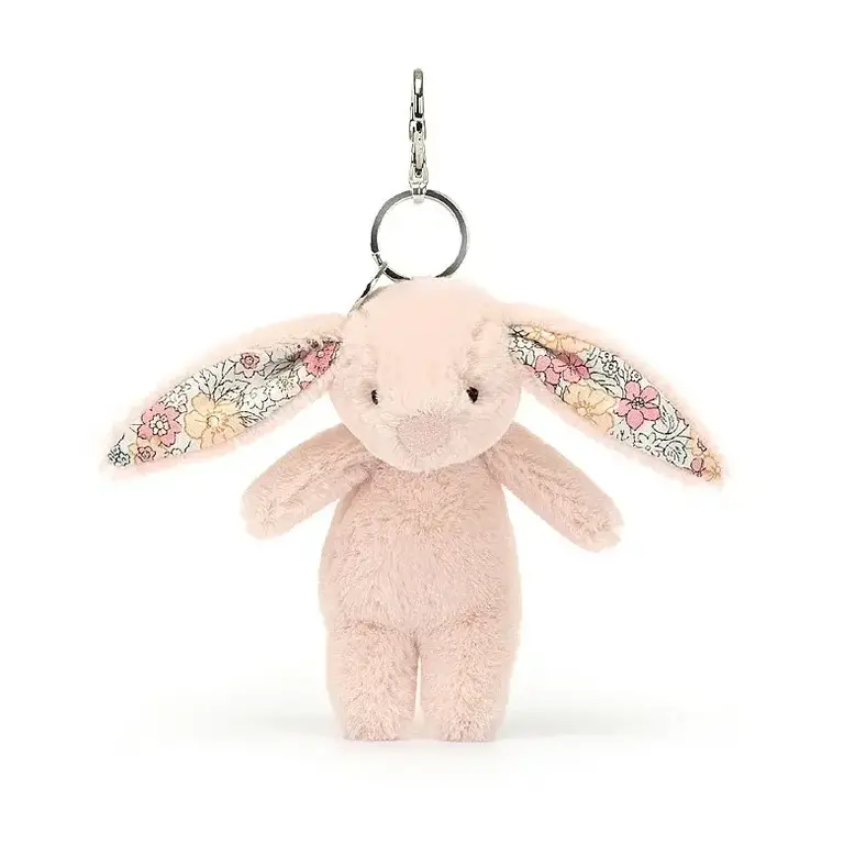 Jellycat Blossom Blush Bunny Bag Charm Keychain