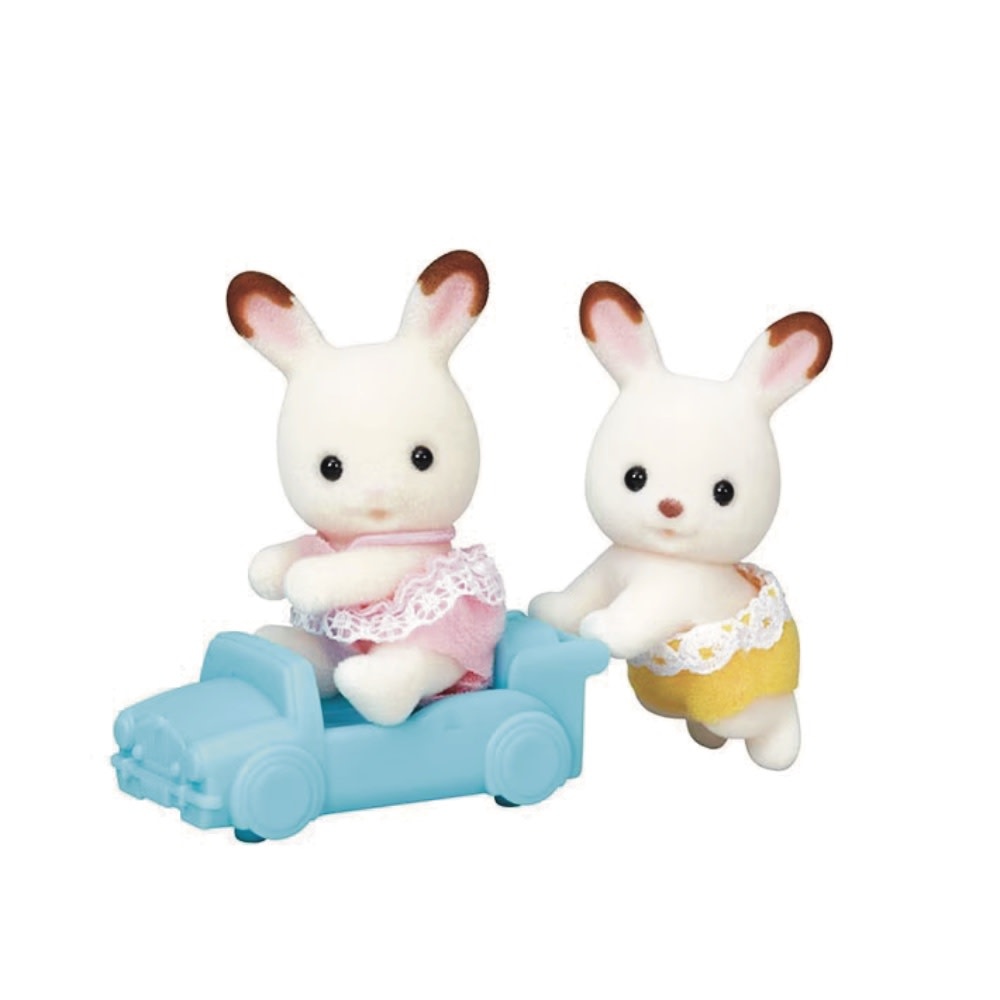 Calico Critters Chocolate Rabbit Twins - Mildred & Dildred