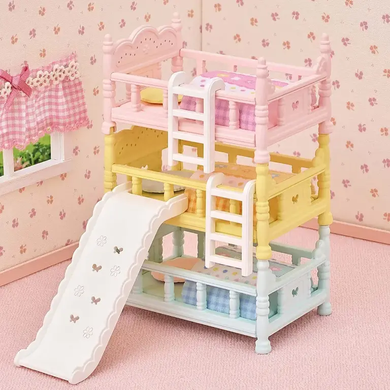 Calico Critters Calico Critters Triple Bunk Beds with Slide