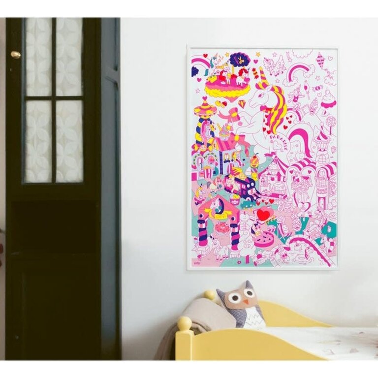 OMY Unicorn Giant Coloring Poster