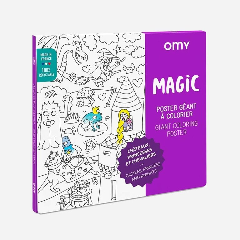 OMY Magic Giant Coloring Poster