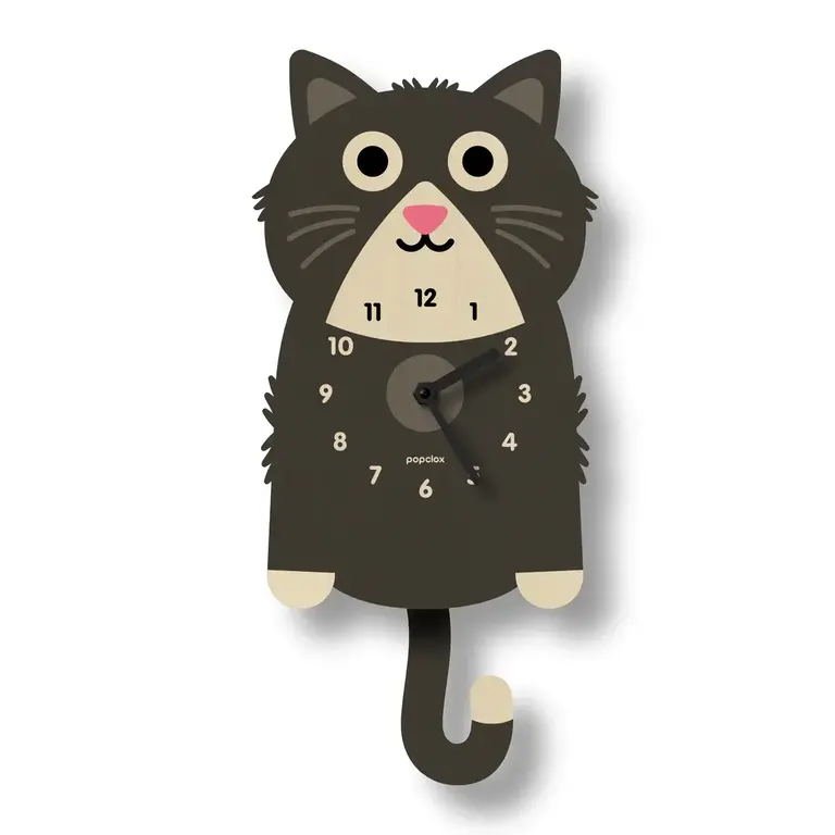 Black Cat Pendulum Clock