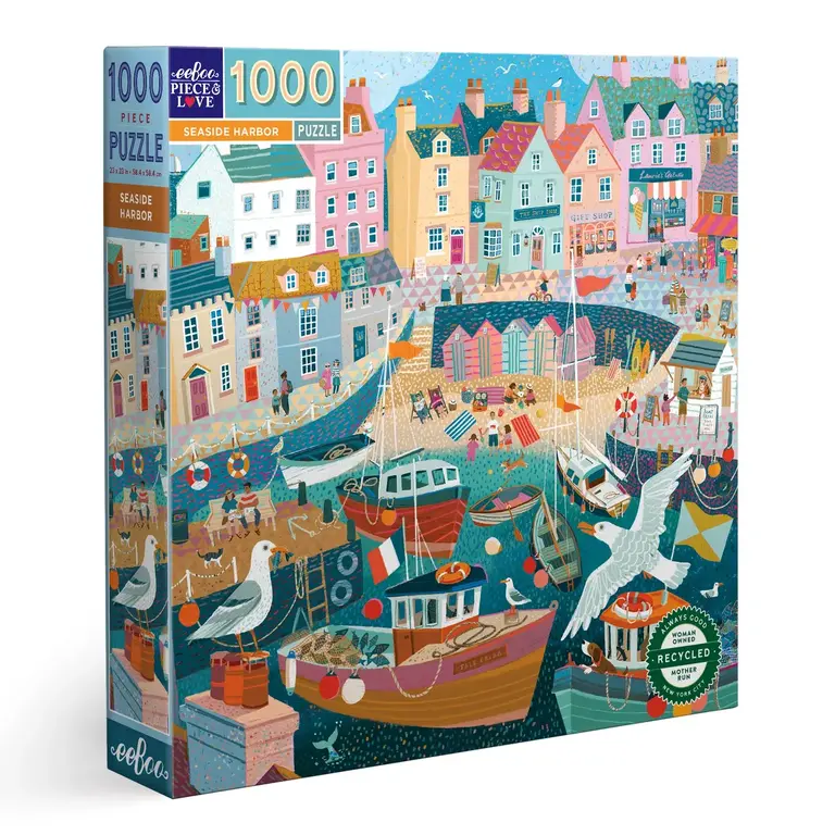 eeBoo Eeboo Seaside Harbor 1000pc Jigsaw Puzzle