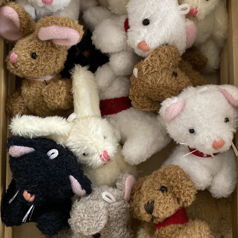 Teensy Miniature Plush Animal Assorted Single