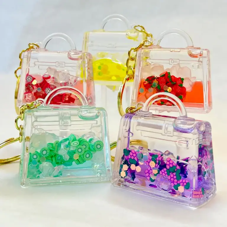 Fruit Purse Floaty Keychain Single Assorted