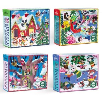 EeBoo Mini Woodland Holiday 36pc Jigsaw Puzzle Assorted