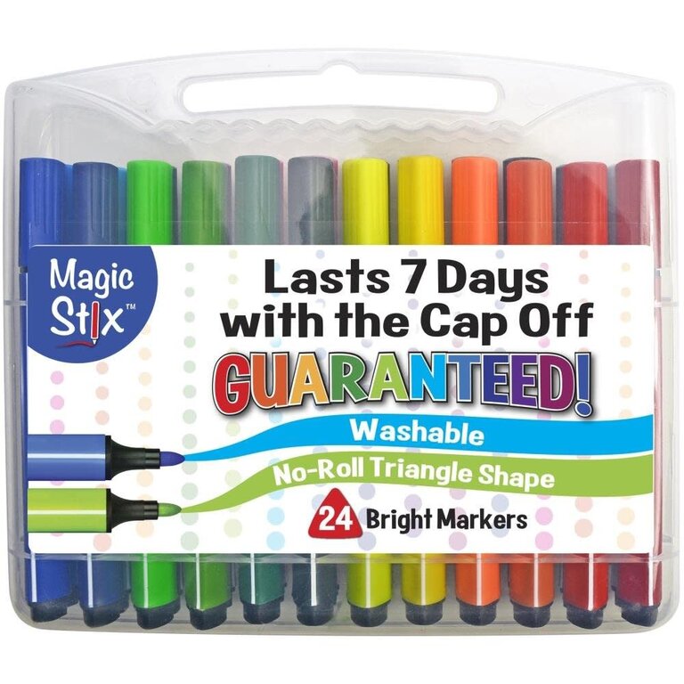 Magic Stix Triangular Markers 24pc