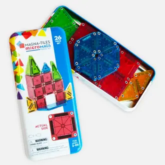 Magna-Tiles + MicroMags 26pc Travel Set