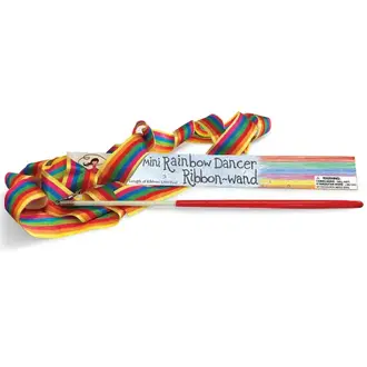 Mini Rainbow Dancer Ribbon Wand Mini Rainbow Dancer Ribbon Wand