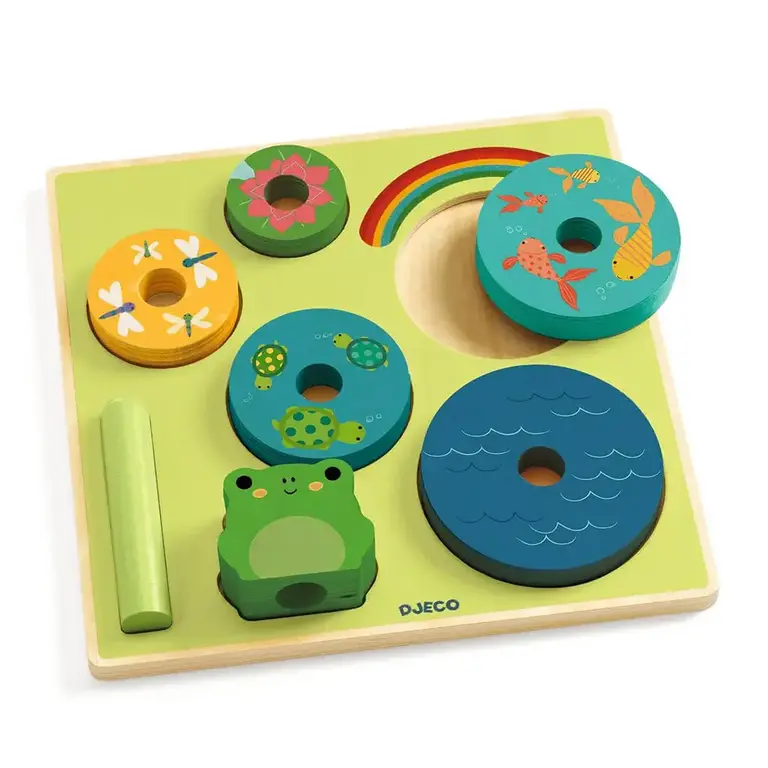 Djeco Frog Pond Puzz & Stack