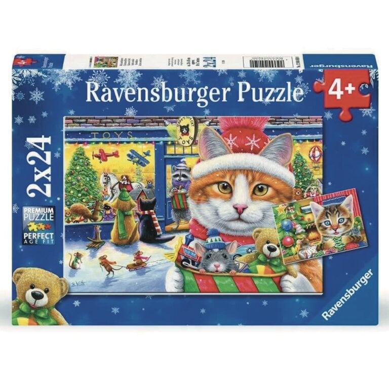 Ravensburger Ravensburger Christmas Kitties 2x24pc Jigsaw Puzzles
