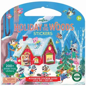 eeBoo Holiday in the Woods Shiny Stickers