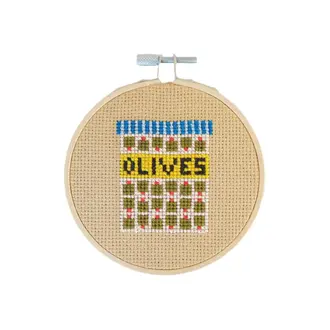 Cotton Clara Olives Cross Stitch Kit
